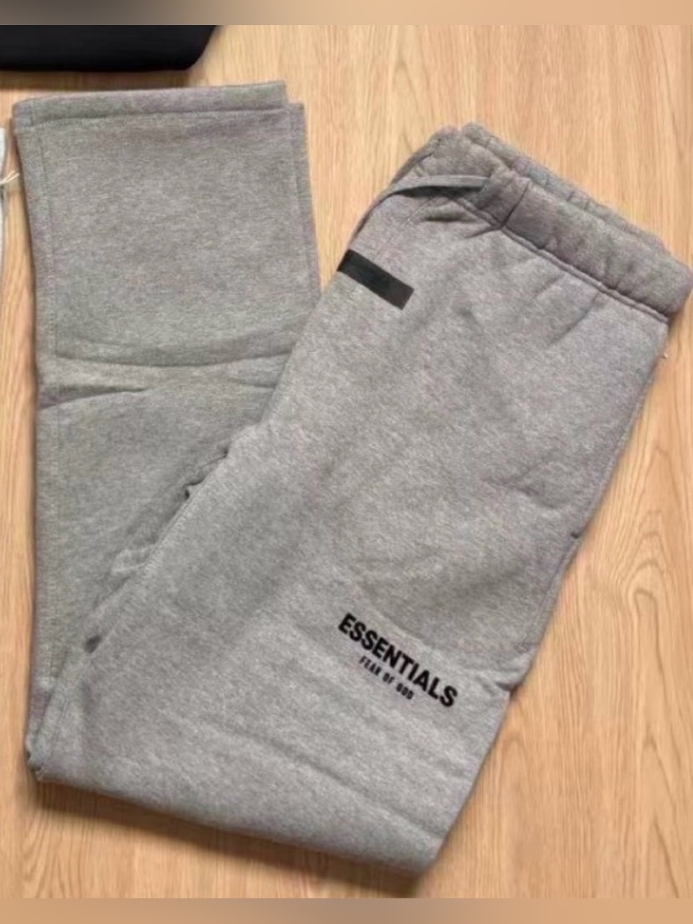 Essentials Men's Light Gray Sweat Joggers with Logo